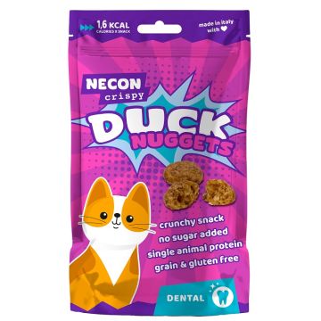 Necon crispy cat duck nuggets dental 85 g