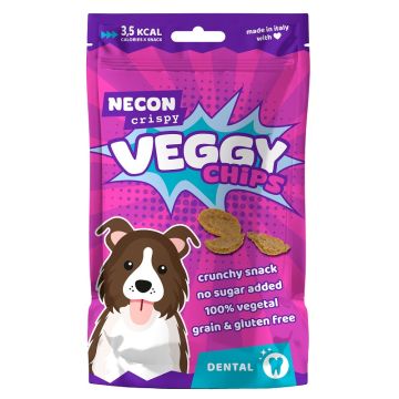 Necon crispy dog veggy chips dental 85 g