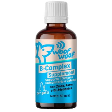 Woof woof wellness b complex supplement pelle e pelo gatto 50 ml
