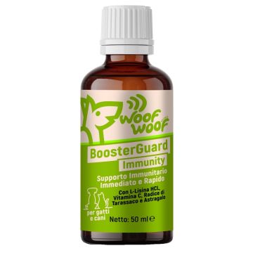 Woof woof wellness boosterguard immunity sistema immunitario cani e gatti 50 ml