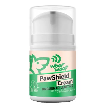Woof woof wellness pawshield cream lenitiva zampe e pelle danneggiata 50 ml Woof woof wellness pawshield cream lenitiva zampe e pelle danneggiata 50 ml
