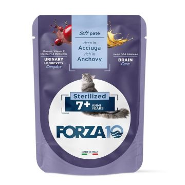 Forza 10 maintenance cat adult 7+ anni sterilized acciughe pate' 80 g