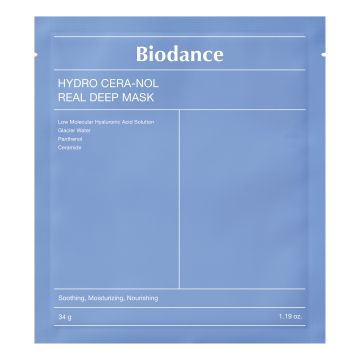 Biodance hydro cera-nol real deep mask 4 pezzi