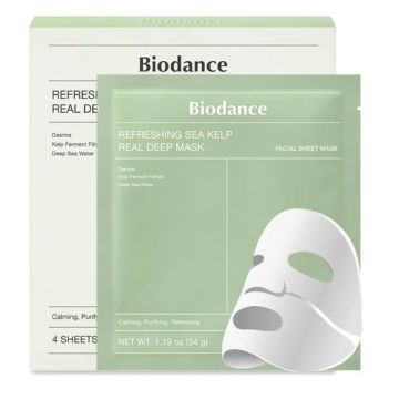 Biodance refreshing sea kelp real deep mask 4 pezzi