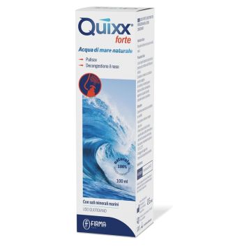 Soluzione spray per irrigazioni nasali quixx forte acqua marina ipertonica 100 ml