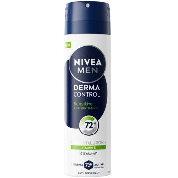 Nivea men deodorante derma control sensitive 72 ore spray 150 ml