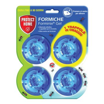 Protect home forminix gel formiche trappola 4 pezzi x 2 g