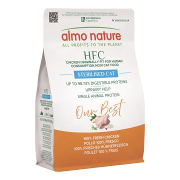 Almo hfc crochette gatto our best adult sterilizzato pollo 300 g