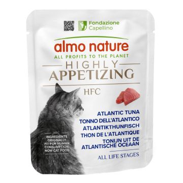 Hfc highly appetizing cat 50 g pouch tonno atlantico