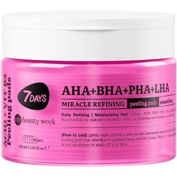 7days peeling pad viso miracoloso 50 pezzi
