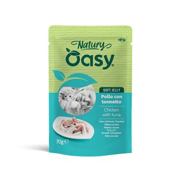 Oasy wet cat natury soft jelly pollo con tonnetto busta 70 g