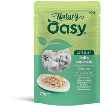 Oasy wet cat natury soft jelly pollo con mela busta 70 g