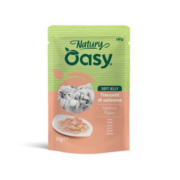 Oasy wet cat natury soft jelly salmone busta 70 g
