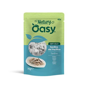 Oasy wet cat natury soft jelly sardine busta 70 g