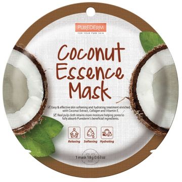 Purederm maschera estratto di cocco collagene vitamina e