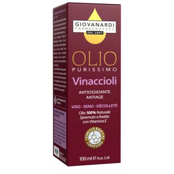 Olio purissimo vinaccioli antiossidante antiage viso seno decollete' gdo 100 ml