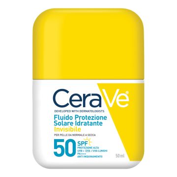 Cerave fluido protezione solare idratante invisibile spf50 50 ml