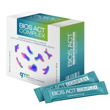 Bios act complex 20 stick pack 2,5 g contiene derivati del latte