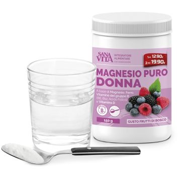 Sanavita Magnesio Puro Donna Integratore Donna 150g