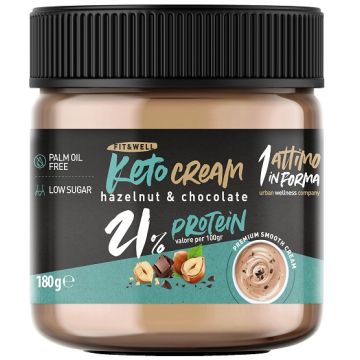 Keto protein cream nocciola e cioccolato 180 g