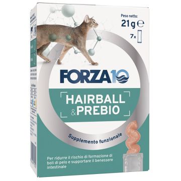 Forza 10 supplement hairball&prebio cat adult 7 bustine da 3 g Forza 10 supplement hairball&prebio cat adult 7 bustine da 3 g