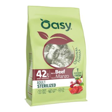 Oasy dry cat original adult sterilized manzo 1,5 kg Oasy dry cat original adult sterilized manzo 1,5 kg