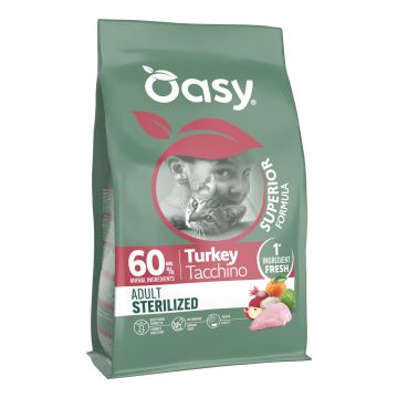 Oasy dry cat superior adult sterilized tacchino 300 g