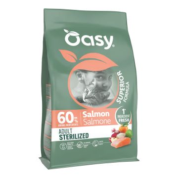 Oasy dry cat superior adult sterilized salmone 1,5 kg
