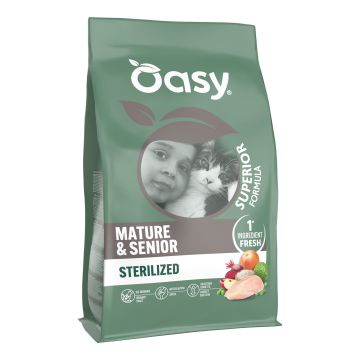 Oasy dry cat superior mature & senior sterilized pollo 1,5 kg