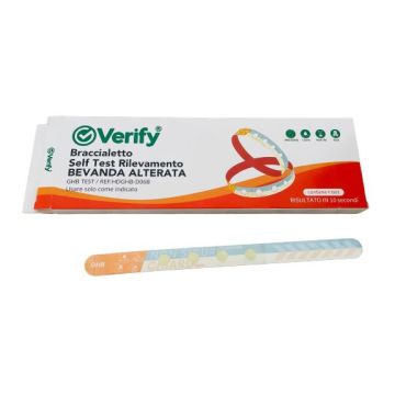 Bracciale verify self test rilevamento bevanda alterata