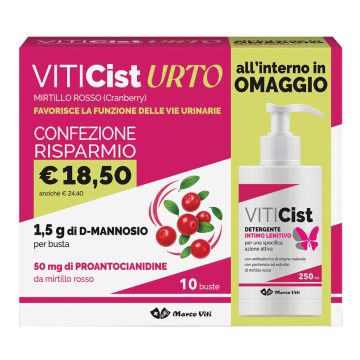 Viticist urto 10 buste + detergente intimo lenitivo 250 ml omaggio