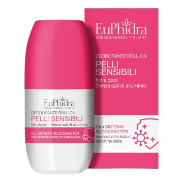 Euphidra deodorante roll-on pelli sensibili 50 ml