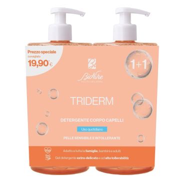 Triderm bipack detergente corpo capelli 750 ml