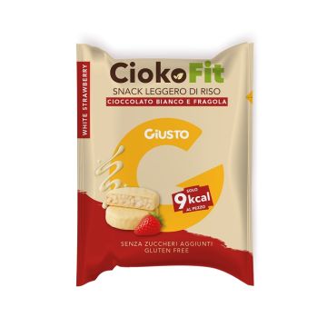 Giusto senza glutine ciokofit cioccolato bianco e fragola 30 g