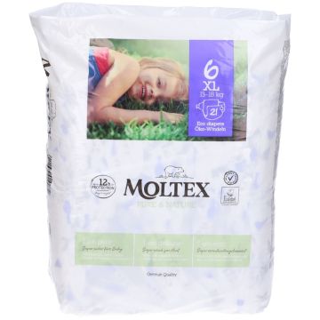 Moltex Pure & Nature Pannolini Taglia 6 XL 16-30 Kg 21 Pezzi