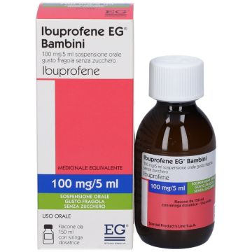 Ibuprofene Doc 100mg/5ml Sciroppo Bambini Fragola 150 ml