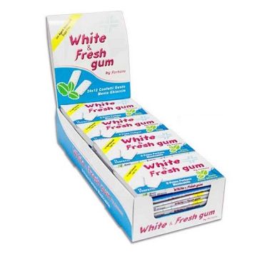 Forhans gomma da masticare white&fresh gum 12 confetti gustomenta ghiaccio