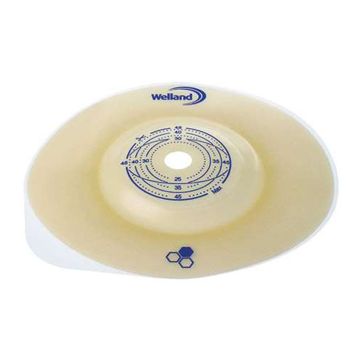 Placca per colostomia convessa ritagliabile aurum2 diametro 13-48 mm flangia 70 mm 5 pezzi