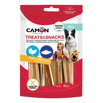 CAMON CANE SNACK SANDWICH STICK POLLO & MERLUZZO 80 GR