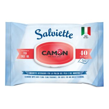 Camon Salviette Detergenti 40 Pezzi Tea Tree Oil