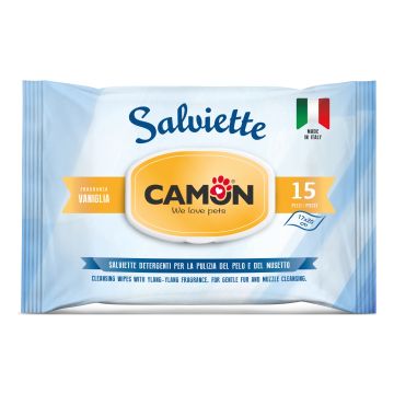 Camon Salviette Detergenti 15 Pezzi Vaniglia