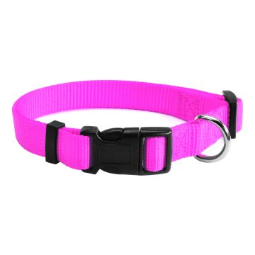 Camon Cane Collare Regolabile Sgancio Rapido 12 Mm Rosa Fluo