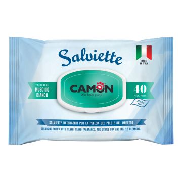 Camon Salviette Detergenti 40 Pezzi Muschio Bianco