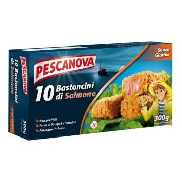 Pescanova 10 bastoncini di salmone 300 g