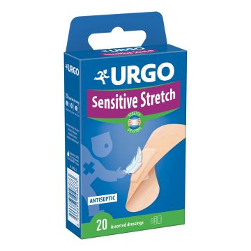 Cerotto urgo sensitive stretch 20 pezzi assortiti