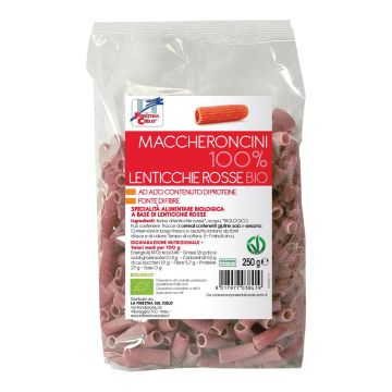 La finestra sul cielo maccheroncini lenticche rosse bio 250 g