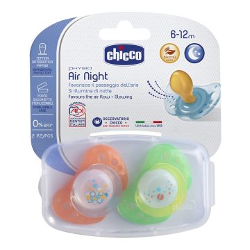 Chicco Succhietto air Caucciù lum 6-12m2pezzi