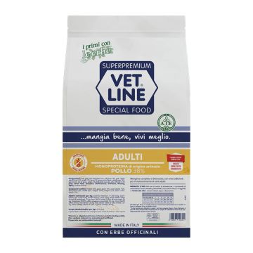 Vetline Cane Adulto Monoproteico Pollo 12,5 Kg