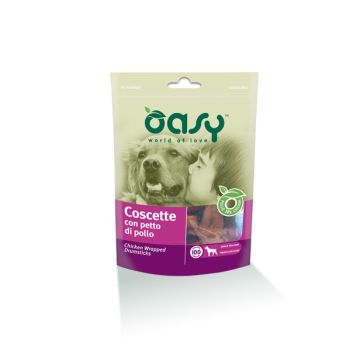 Oasy Cane Snack Busta Coscette Con Petto Di Pollo 100 Gr