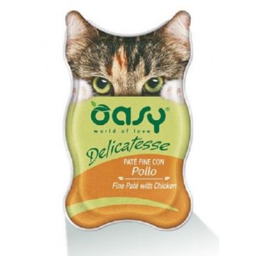 Oasy Gatto Delicatesse Pate' Adulto Pollo 85 Gr